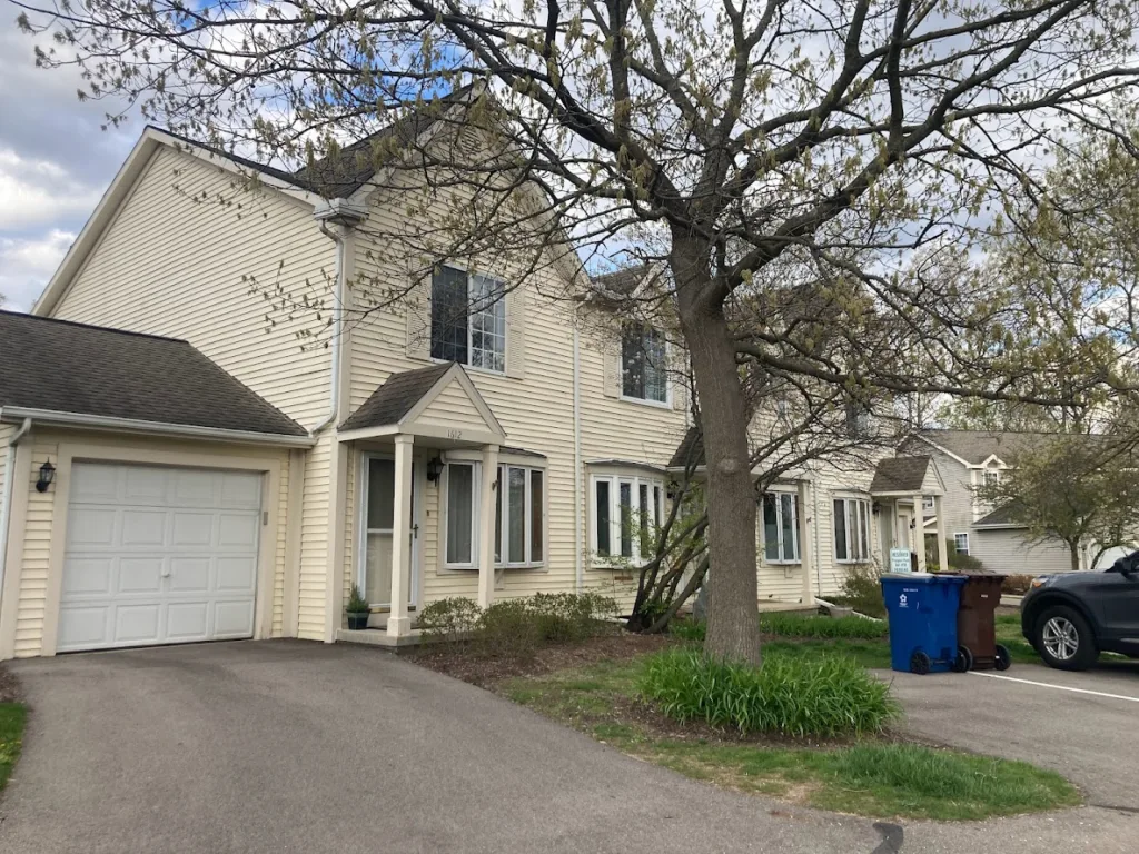 an attached townhouse-style condo in prospect woods